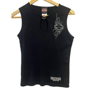 Harley-Davidson Women's S Black Cotton "Destination Harley Davidson Tacoma, WA"